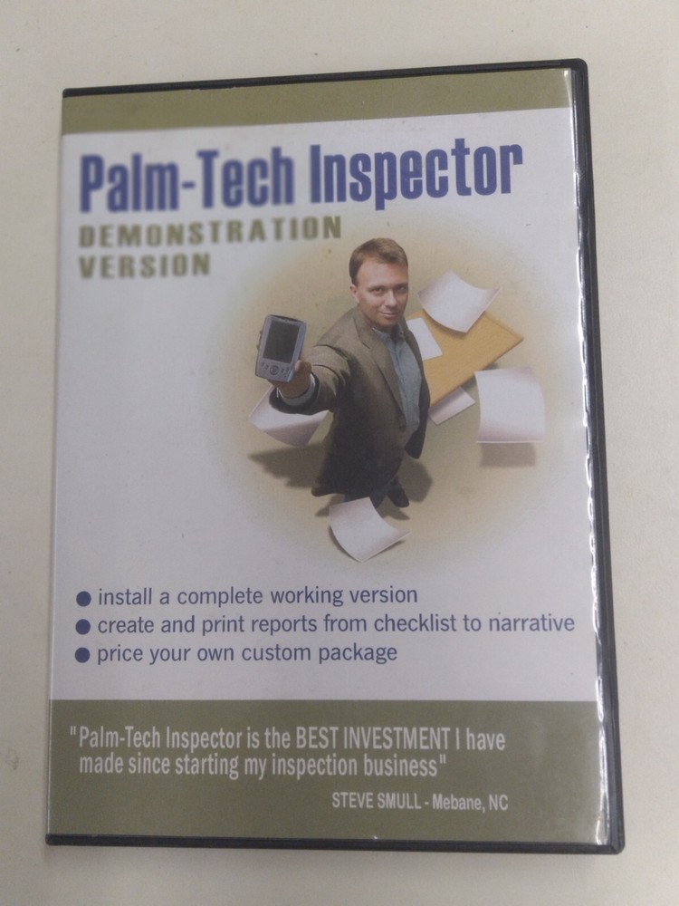 PALM-TECH INSPECTOR DEMONSTATION VERSION SOFTWARE