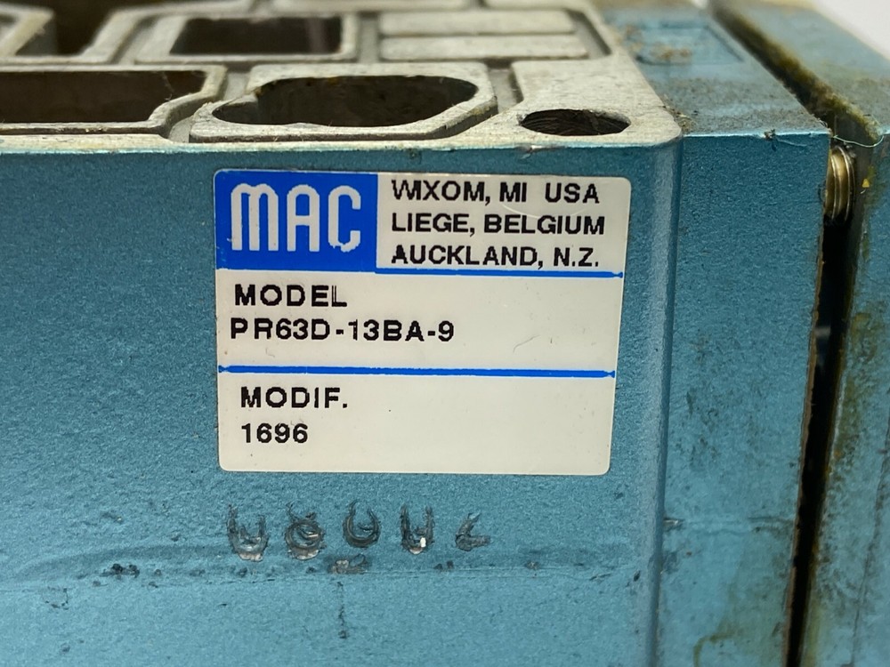 Mac Valves PR63D-13BA-9 Pneumatic Regulator