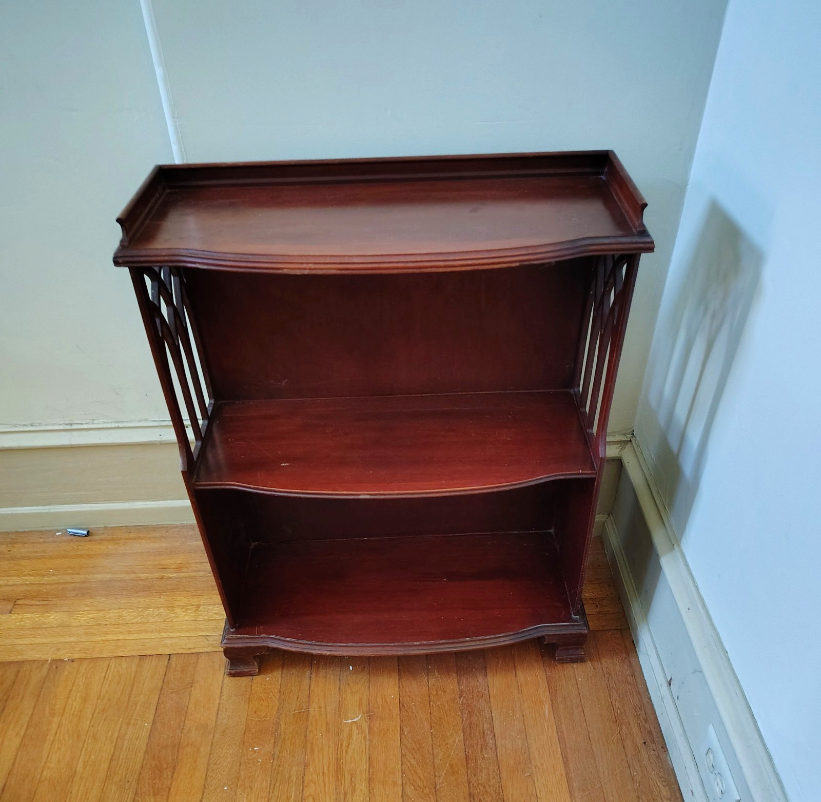 WEEKEND SALE ....Antique Butler model #604 bookcase with Cathedral cutout sides.