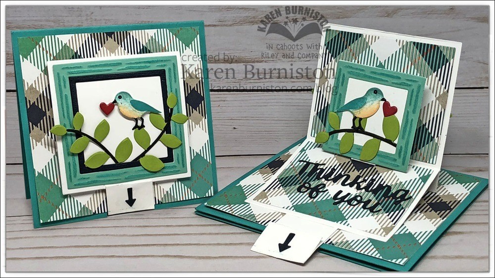 Karen Burniston Die Set 1070 - Frame Pull Pop-up