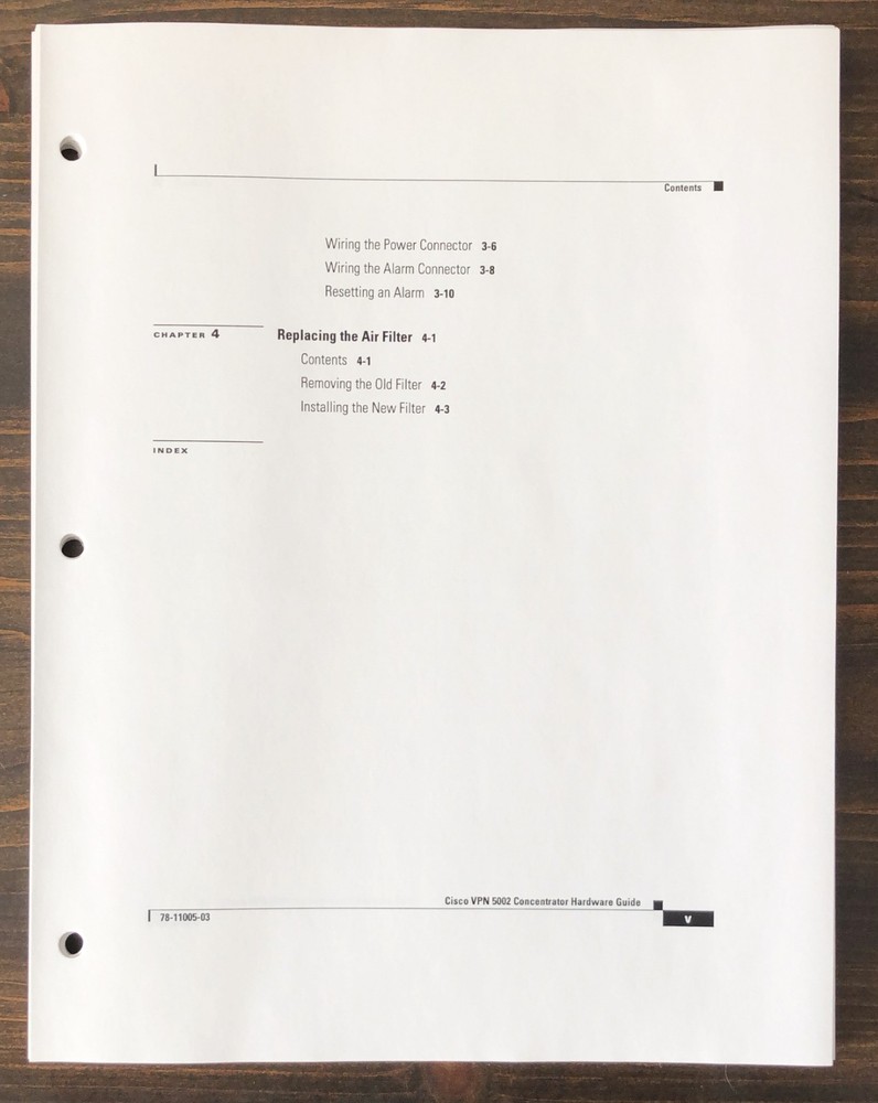 Cisco Systems - Cisco VPN 5002 Concentrator Hardware Guide (2001)