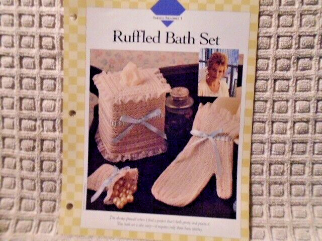 Ruffled Bath Set to Crochet Single Pattern Vanna White