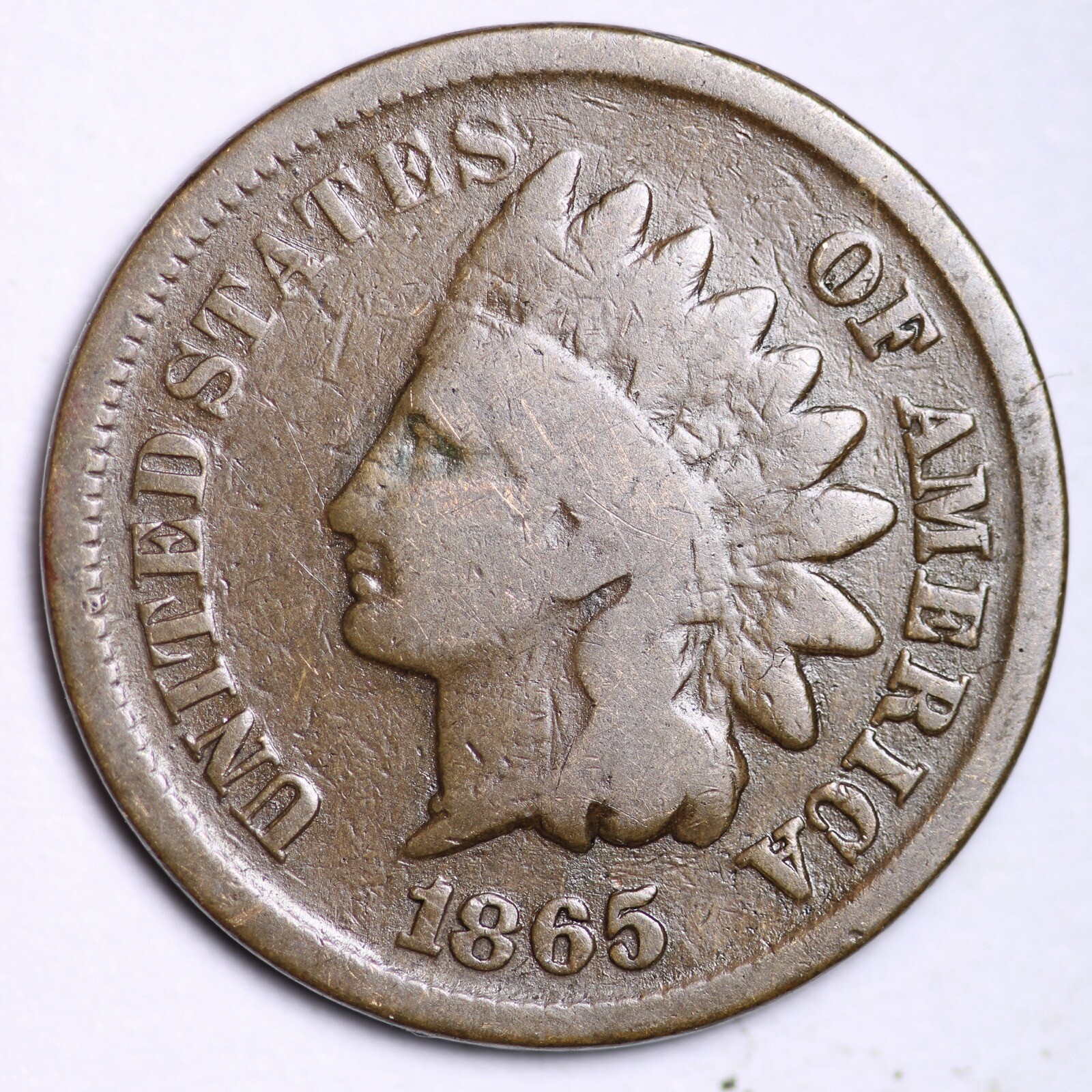 1865 INDIAN HEAD CENT G/VG FREE SHIPPING LOWEST PRICES ON THE BAY