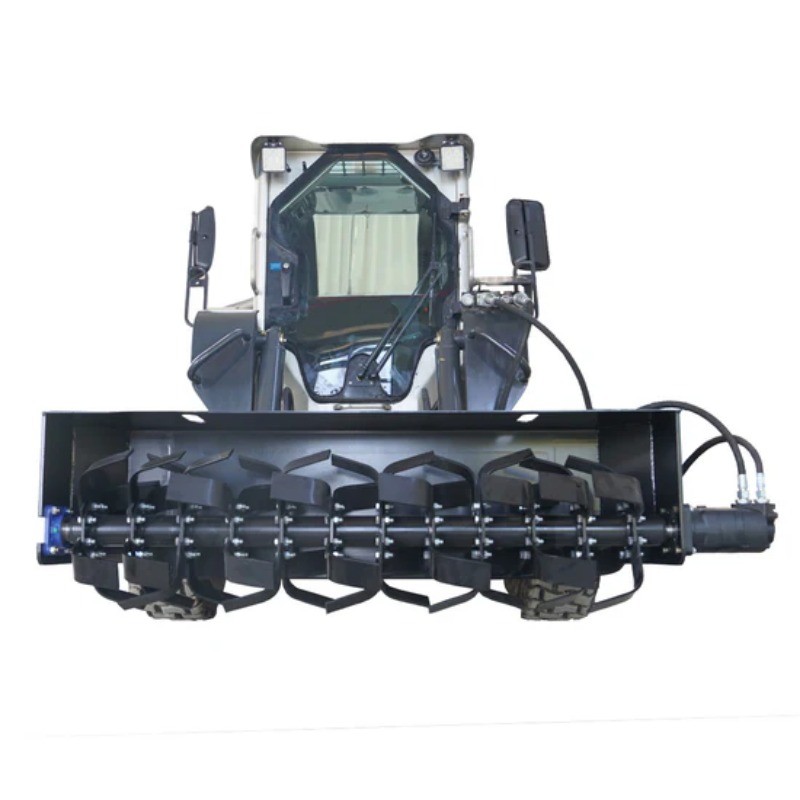 Landy Attachment 72" Skid Steer Soil Cultivator Light Duty Hydraulic Roto Tiller