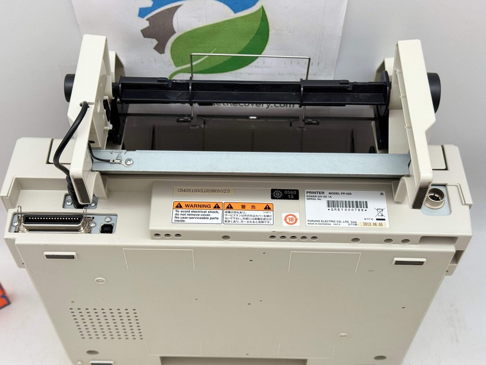 Furuno PP-520 GMDSS Printer Unit w/ Power Cable (Used)