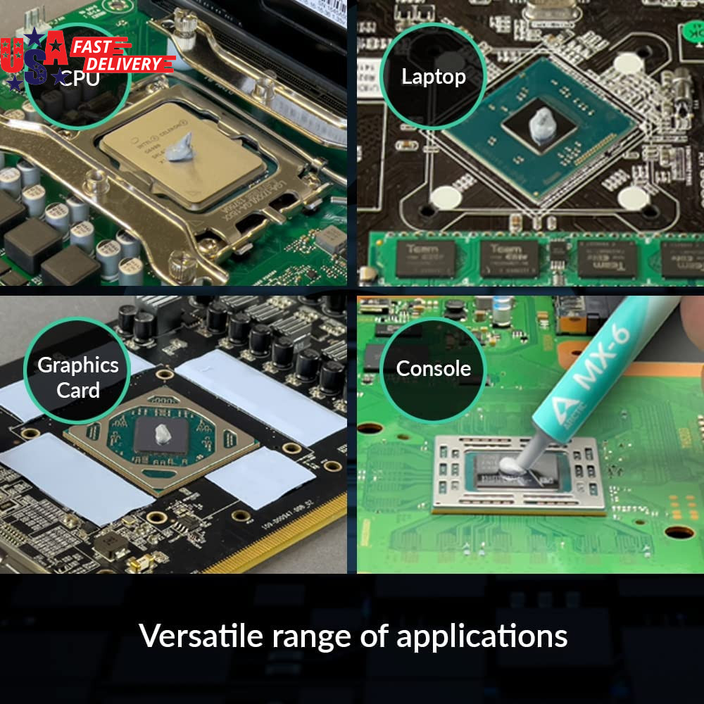 MX-6 (4 G, Incl. 6 MX Cleaner) - Ultimate Performance Thermal Paste for CPU, Con