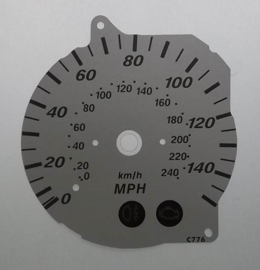 Lockwood Mazda MX5 Mk2 1998- SILVER Dial Conversion Kit C776