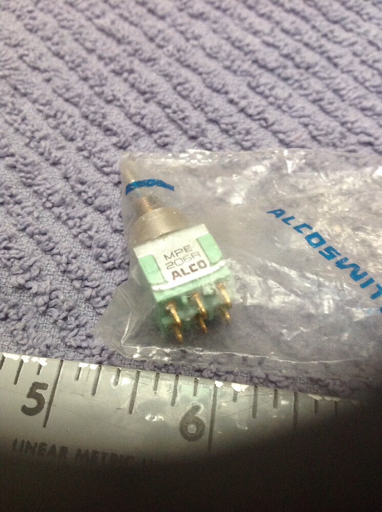 Alcoswitch MPE 206R Momentary Switch