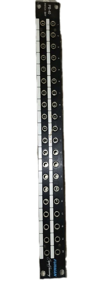 Furman PB-40 Patch Bay - Used Audio Sound System