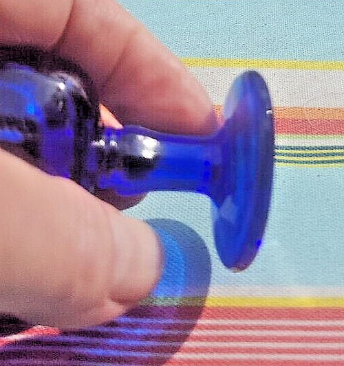 John Bull Vintage Style Cobalt Blue Glass Eye Wash Bath Cup 2 3/4"