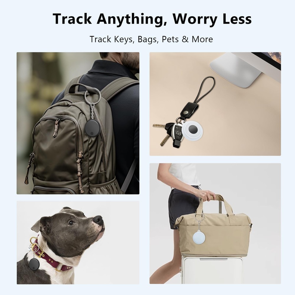 Air Tracker Tags with Location History, Smart Bluetooth Tracker Tag for Andro...
