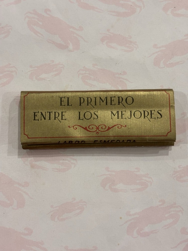 Vintage Long Marfil Rolling Papers Pack • Spanish