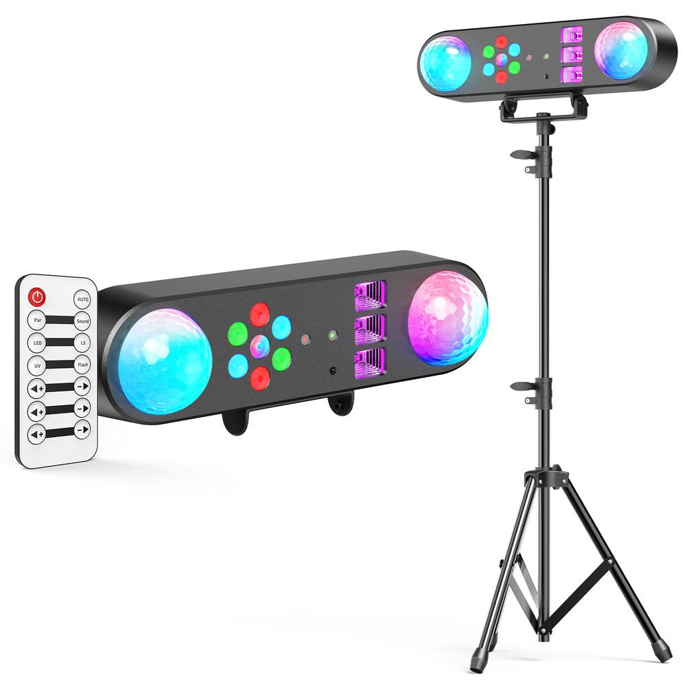 Multi Function Lighting Stand System with LED Laser Strobe UV for Bar Party