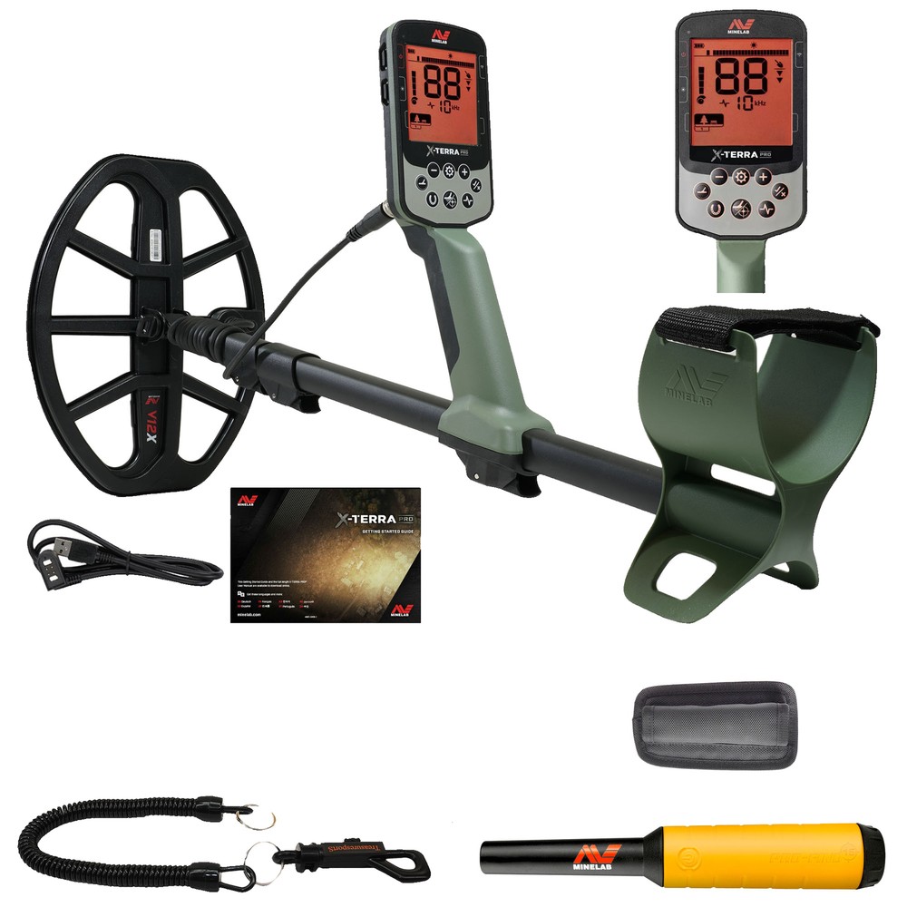 Minelab X-TERRA PRO Detector with Pro-Find 15 Pinpointer – Waterproof