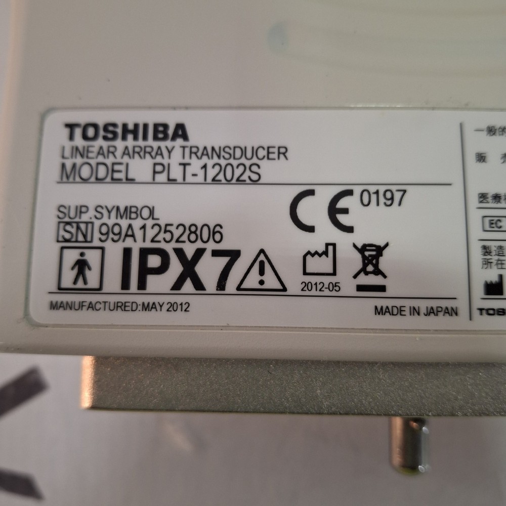 Toshiba PLT-1202S Linear Array Transducer