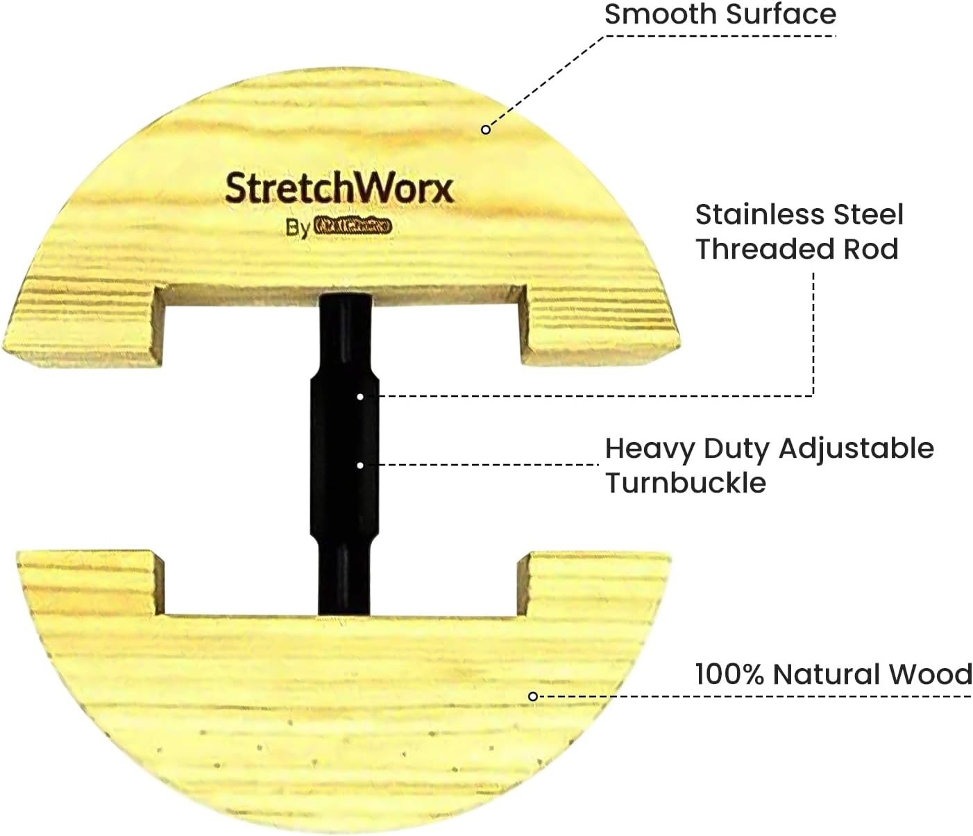 Wood Hat Stretcher Fitted Cowboy Hat Stretching Tool Unisex Adjustable