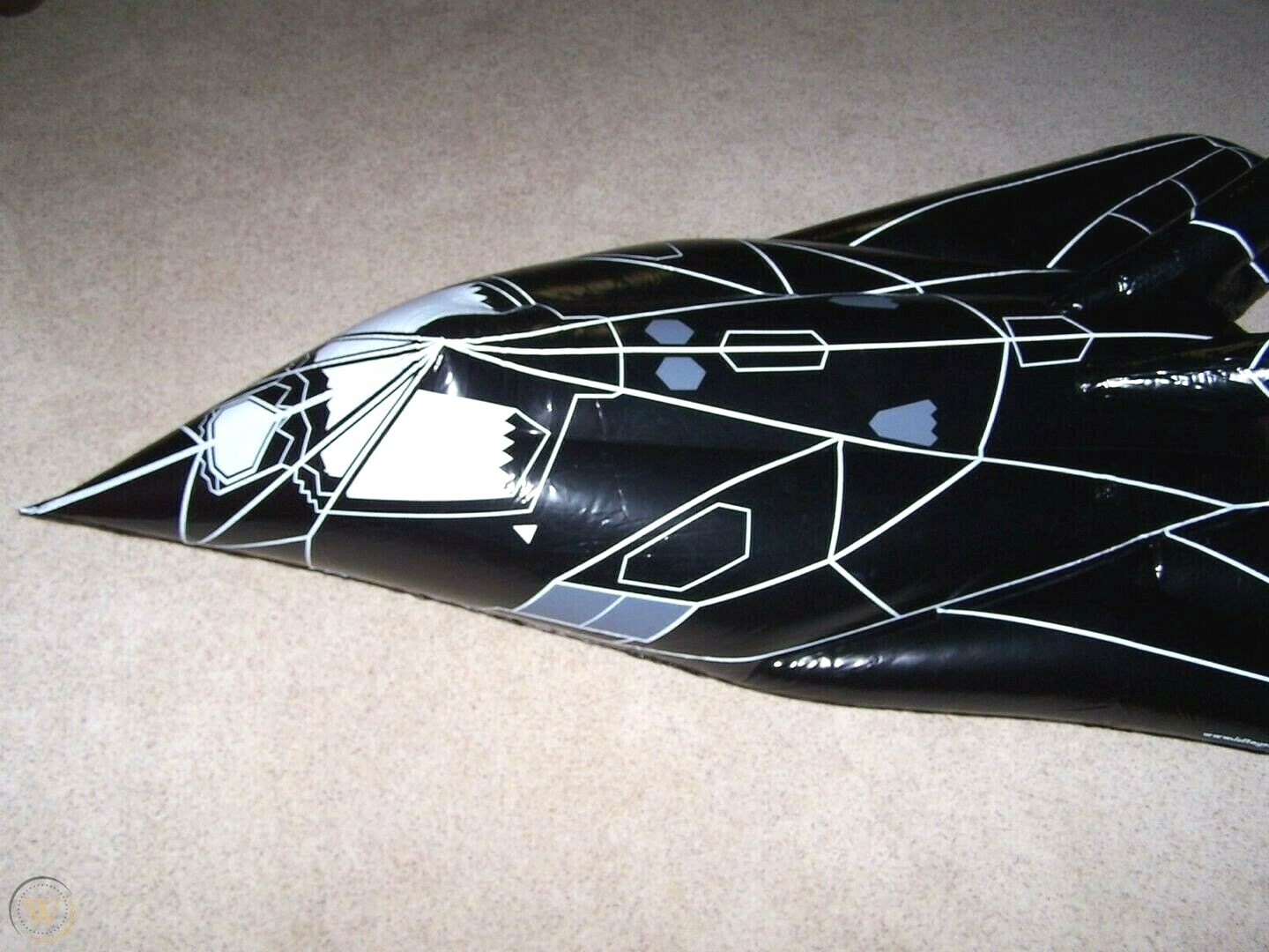 9 FT INFLATABLE F-117A STEALTH FIGHTER POOL FLOAT WATER CRAFT ICF TOYS