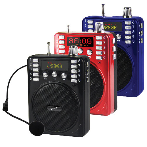 Supersonic SC-1443BT Mini PA Speaker +Bluetooth +USB/SD/FM +Microphone/Headset