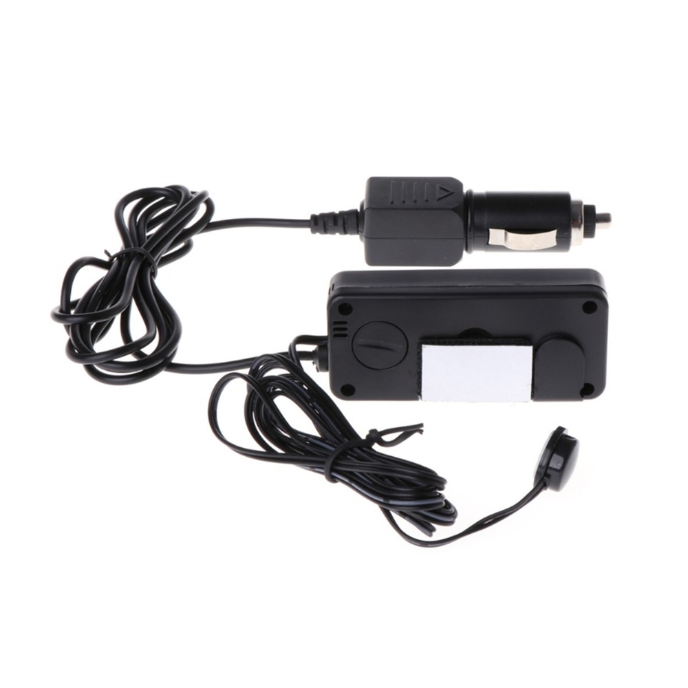Vehicles Digital LCD Clock Display Indoor Outdoor Car Thermometer Cable Sensor
