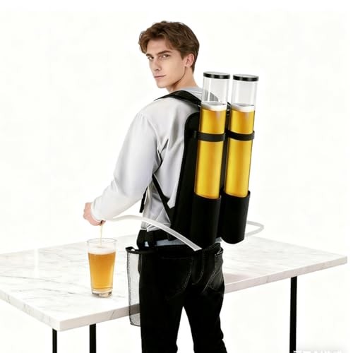 Portable Beer Dispenser, Dual Tank Backpack Drink Dispenser, Backpack Beer