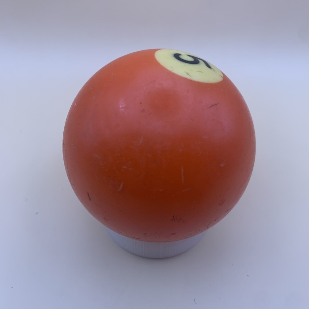 Vintage Replacement Pool Ball Billiards Orange Solid #5 Ball 2 1/4" Diameter