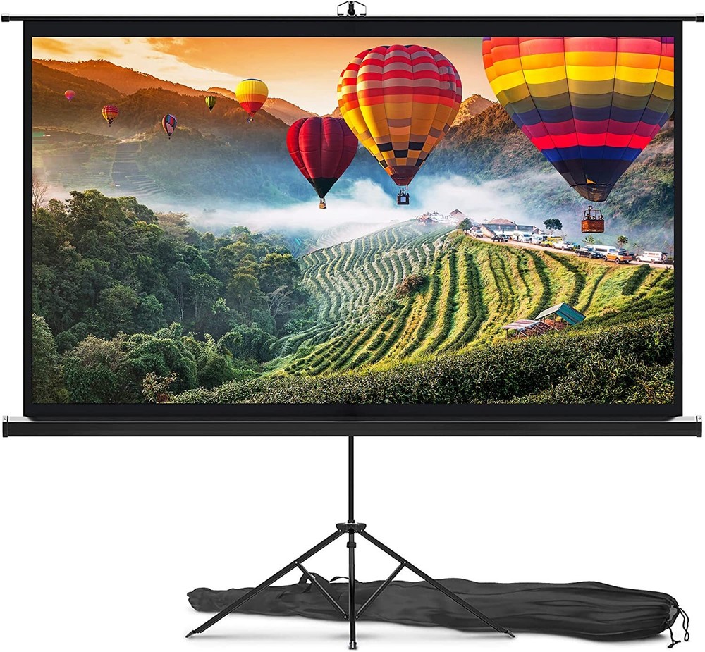 PyleHome PRJTP80 Tripod Projector Screen 84"16:9 Widescreen