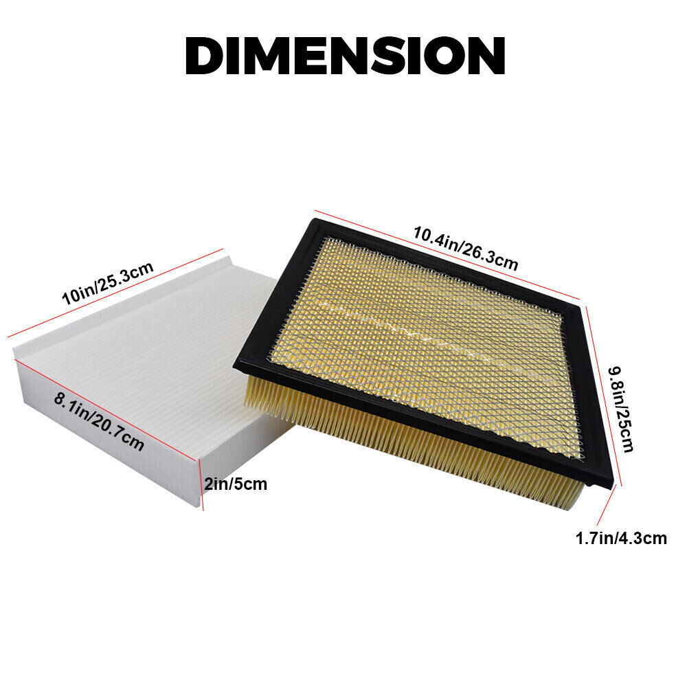 Combo Set For 2015-2023 Ford F150 Pickup Engine Air Filter and Cabin Air Filter