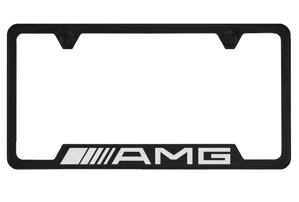 Black License Plate Frame For AMG