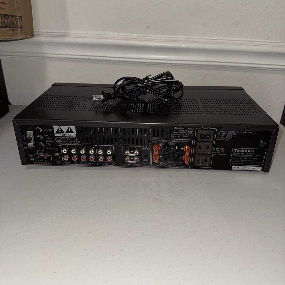 TECHNICS SA-R921 STEREO AM/FM RECEIVER - WORKING *READ*