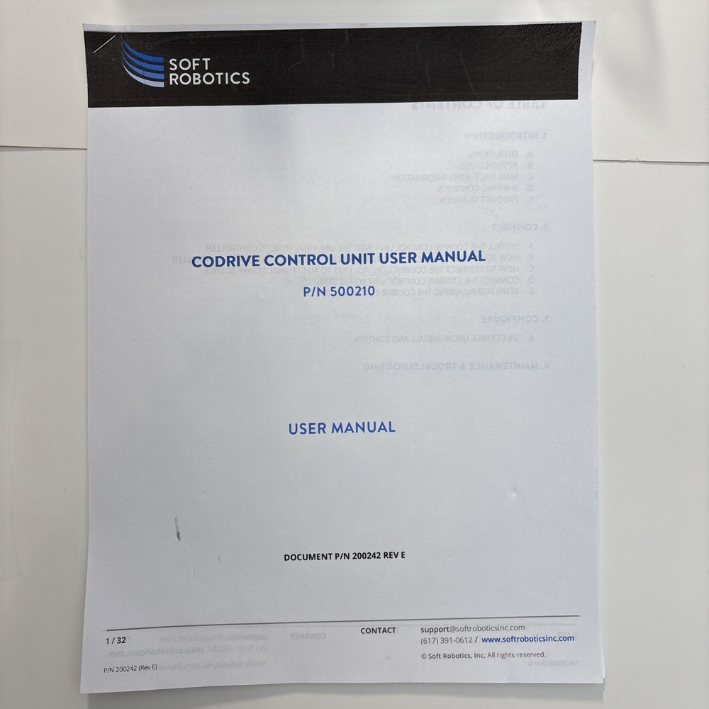 NEW IN BOX - Soft Robotics CoDrive Control Unit
