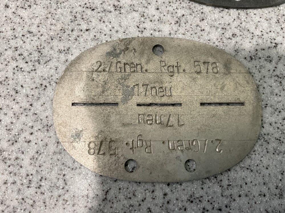 German WW2 dog tags