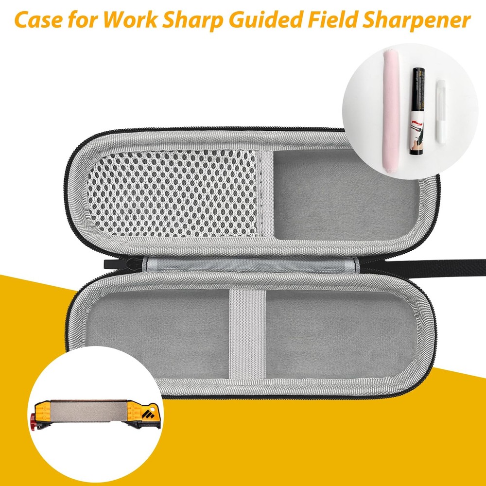 ICIMBI Hard Travel Carrying Case for Work Sharp Guided Field Normal, Black