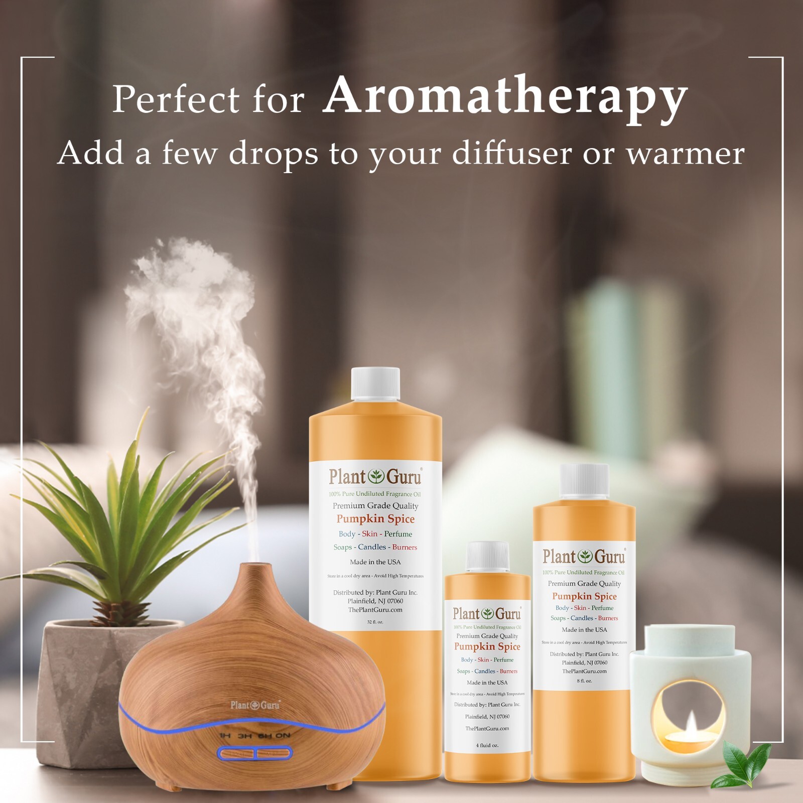 Pumpkin Spice Fragrance Oil For Candle, Soap Making, Diffuser and Burners