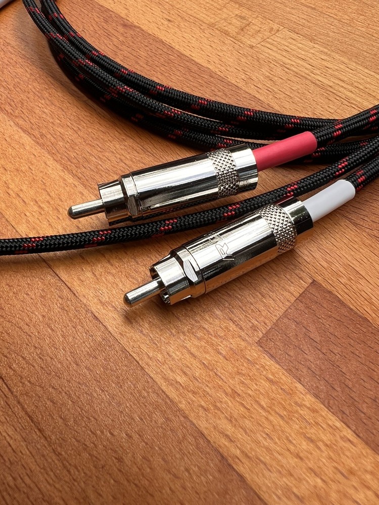 4 Ft Audiophile Turntable Replacement Phono RCA Cables Low Capacitance Solder on