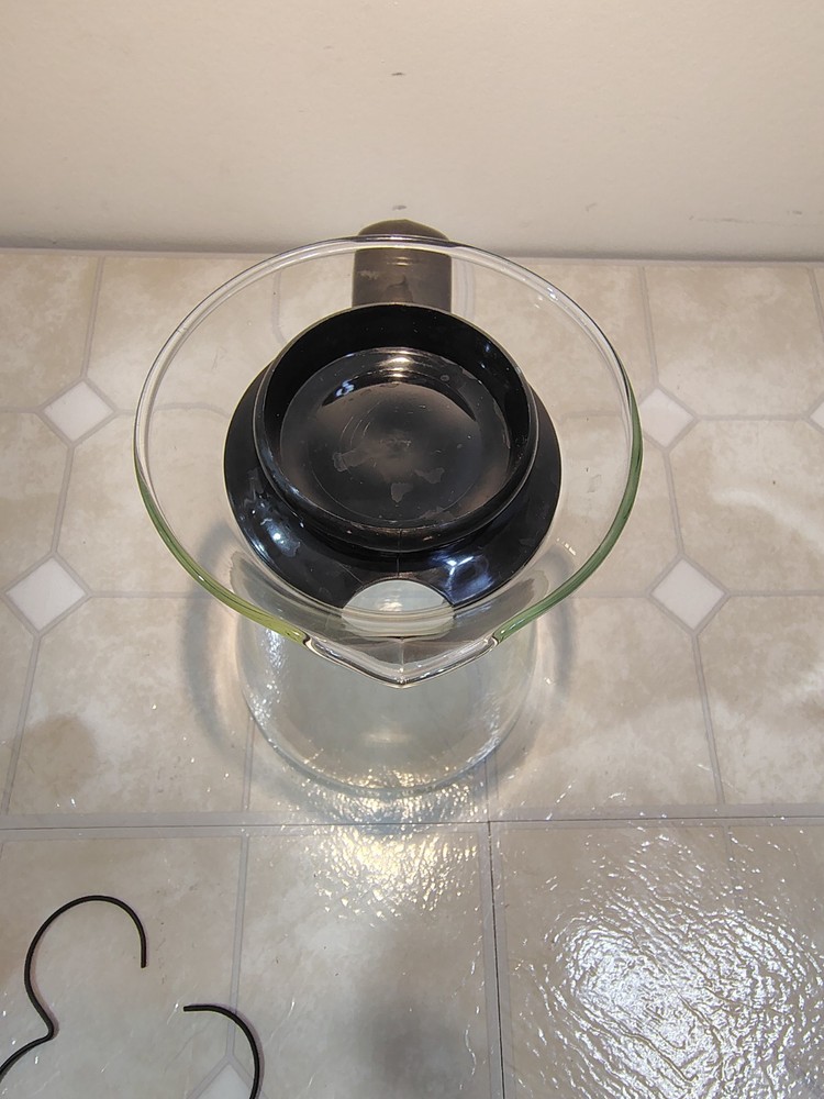 VTG Percolator PYREX 6 Cup Filter Drip Coffee Maker w/ Metal Heat Diffuser #9100