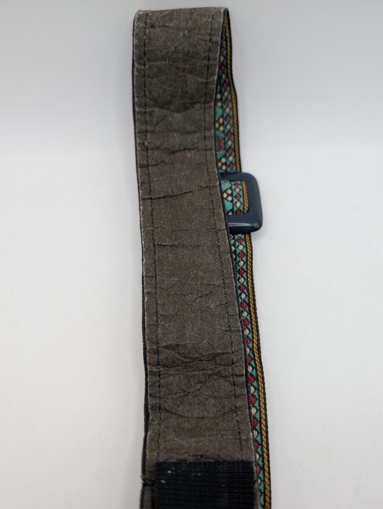 Vintage 70's Camera Neck Strap Woven Pattern Adjustable ~3ft Retro