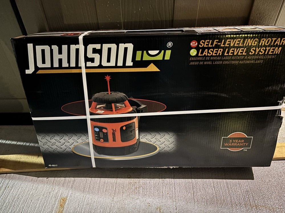 Johnson Level & Tool 40-6517 Self-Leveling Rotary Laser Kit