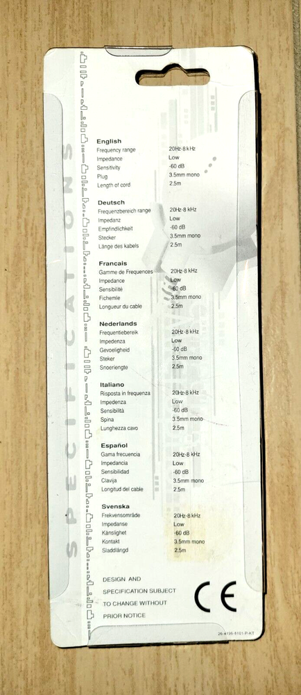 Fico CMP-303 Vintage PC Computer Microphone for Desktop, Laptop