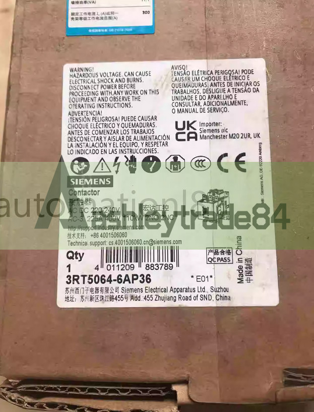 1PCS NEW Siemens Contactor 3RT5064-6AP36