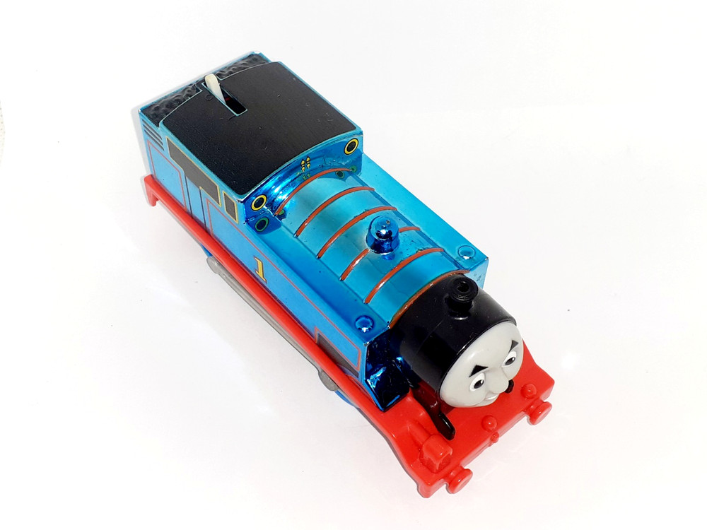 Thomas & Friends Motorized Trackmaster Metallic Blue Thomas Train Mattel 2013