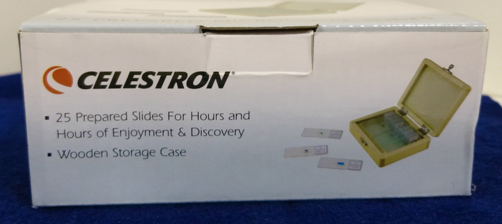 Celestron #44410 25 Prepared Microscope Slides Kit