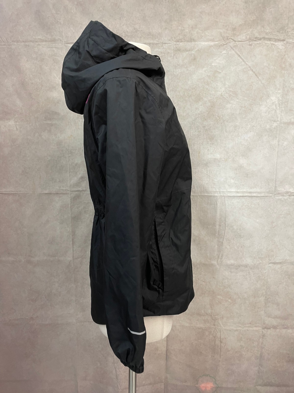 The North Face Girls Hooded Black Jacket Size XL