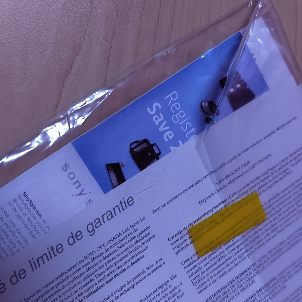 Sony VAIO VGN-SZ300 Series Laptops Quick Start Guide and Inserts