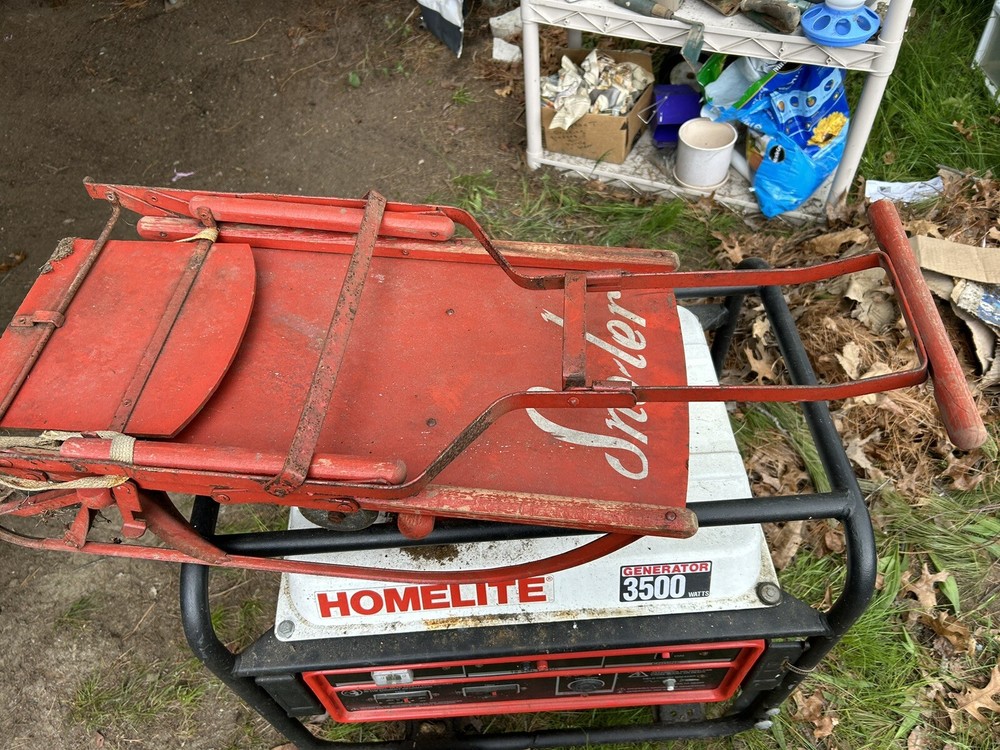 Sno-ler - Vintage Red Stroller+Sled