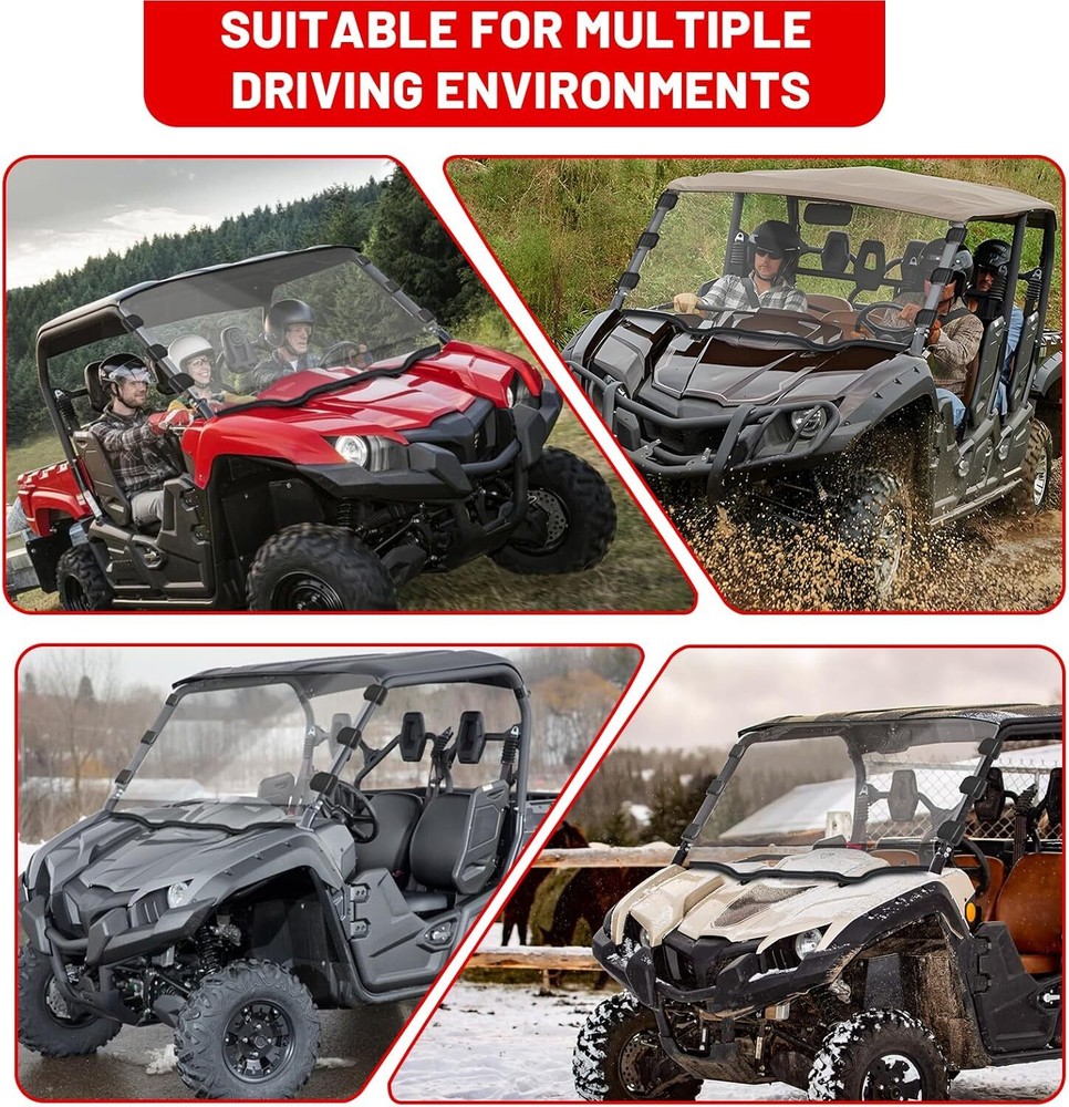 Scratch Resistant Full Windshield For 2015+ Viking EPS SE/Viking VI EPS Window