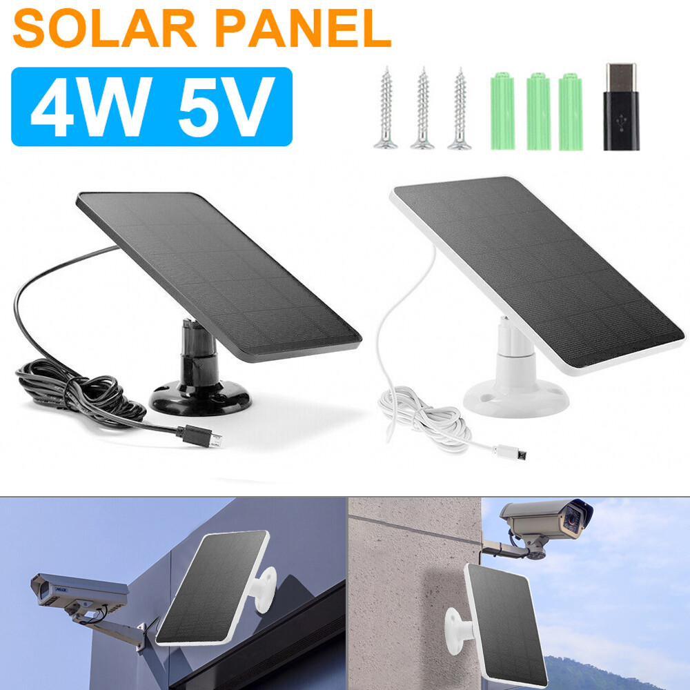 4W 5V Solar Panel Power Supply For Wireless Outdoor Waterproof Security Camera