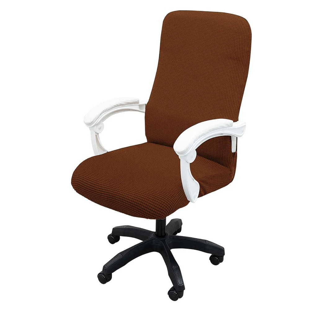 Thickened Jacquard Stretchable Computer Chair Covers Dustproof Retractable Cover