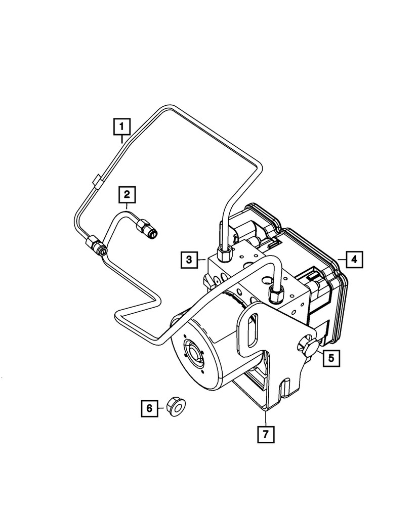 Genuine Mopar Anti-Lock Brake System Module 68651902AA