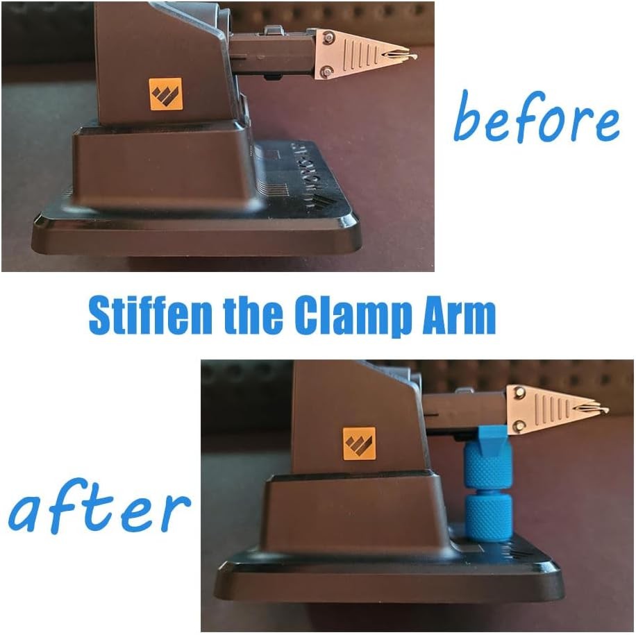 Support for Work Sharp Precision Adjust Telescoping Vice, common, Blue