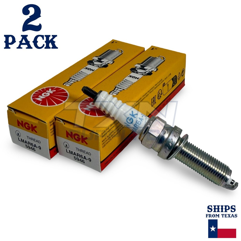 2 Pack NGK 5946 Spark Plug LAMR6A-9